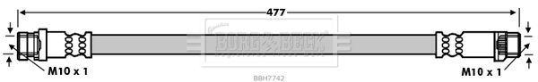 BORG & BECK Bremžu šļūtene BBH7742